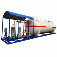 Station de remplissage GPL sur skid Yuner 30 m³ 15 tonnes avec pompe à réservoir horizontal et balance de remplissage pour usage industriel