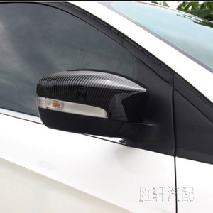 Carbon Fiber <b>Mirror</b> Covers For Ford Focus C Max Full Set Spherical Reflector <b>Plastic</b> Material 3m Tape Installation - Product Image 5