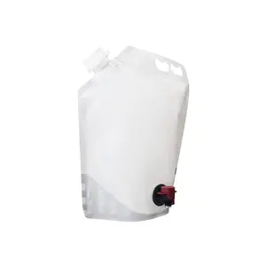 Eco-Friendly 3L 70Microns NY/VMPET/CPP Strong Sealing Inventory Foil Moisture Proof Wine Pouches Bag With Spout And Valve