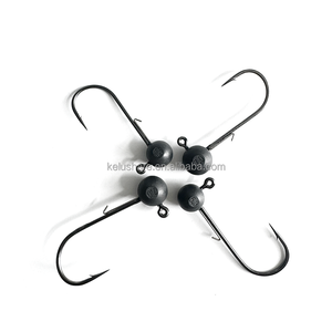 5,3G 7g Bola de tungsteno de óxido negro Jig Head Señuelo de pesca Cebo de natación Bola redonda Jig Head Accesorios de pesca Pesca de lubina - Product Image 3