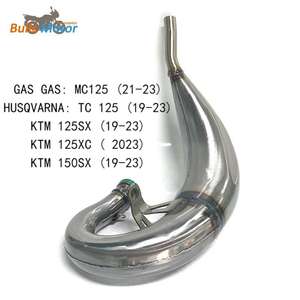 Collecteur d'échappement en acier doux pour <span class=keywords><strong>GASGAS</strong></span> : MC125/HUSQVARNA : TC 125 /KTM 125SX/125XC/150SX Échappement universel avant - Product Image 6