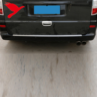 Protecteur de plaque de seuil de pare-chocs arrière pour mercedes-benz Viano v-class W639 2008-2013