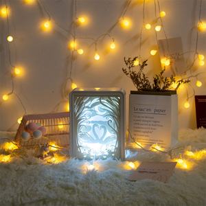 Lámpara de Noche LED 3D USB Popular para Dormitorio y Sala de Estar, con Control Remoto, Decoración Colorida, Caja de Luz con Diseño de Papel Recortado - Product Image 6