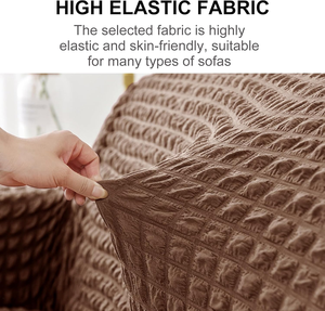 Copridivano Super Morbido ed Elasticizzato per 1/2/3/4 Posti con Gonna, Protezione Completa per Mobili - Product Image 6