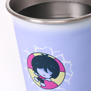 Tasse en acier inoxydable personnalisable à changement de couleur - Mignonne tasse isotherme anime - Mug magique à changement de couleur à froid - Cadeau pour fans de jeux vidéo et enfants 12oz pour fêtes - Product Image 3