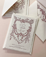 Cartes postales de luxe écologiques personnalisées haut de gamme, impression typographique de qualité supérieure, invitations pour mariage et Saint-Valentin