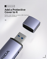 Mode privé USB2.0 3.0/ Type-C lecteur de carte 2 en 1 SD TF lecteur de carte multifonction USB3.0 5Gbps Portfor ordinateur portable tablette
