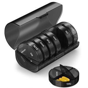 Offre Spéciale Hebdomadaire : Boîte à Pilules Organisateur de Rangement 7 Jours, Conteneur à Médicaments 14 Compartiments - Product Image 1
