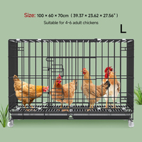 Prix d'usine Grande cage à poulets d'élevage, collecte automatique des œufs, anti-picage, anti-écrasement, poulailler métallique pliable