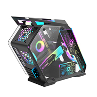 Ruix Thunder Customizable Micro-ATX Computer Case Durable Aluminum Alloy Mid Tower with Novelty Design Portable Gaming-Friendly