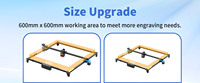 DEUX ARBRES petit portable cnc bois plexiglas portique machine de découpe laser graveur pour métal 20W Max machines sur métal