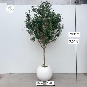 Grand olivier artificiel en plastique de 260 cm, à feuillage persistant, pour la décoration de <span class=keywords><strong>jardin</strong></span> et d'intérieur, résistant, décoration d'anniversaire - Product Image 4