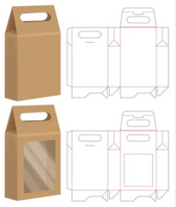 Caja de Embalaje de Chocolate con Asa Estilo Cabaña - Product Image 3