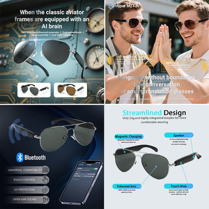 SENBONO F18 Lunettes intelligentes unisexes avec traducteur AI Caméra à distance Hommes Femmes Lunettes de soleil intelligentes multi-scénarios Lunettes intelligentes populaires - Product Image 6