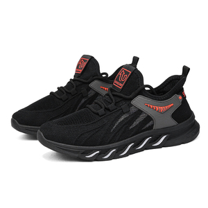 Zapatos Deportivos Antideslizantes Cómodos para Hombre, Estilo Casual de Corte Bajo, con Cordones, Suela Resistente al Desgaste, Color Sólido, Tela de Algodón - Product Image 3