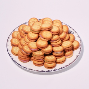 Galletas Artesanales con Botón de Nougat y Malvavisco, Galletas Crujientes Tipo Sándwich, Pequeños Snacks a Granel al por Mayor - Product Image 2