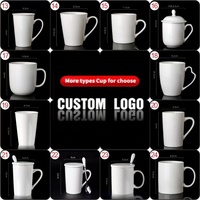Fabricant Chinois Prix de Gros Haute Qualité Tasse Céramique 11oz Personnalisable Mug de Sublimation Café Blanc Uni Vierge avec Logo Personnalisé