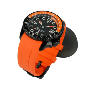 Reloj de Buceo para Hombre de Primera Calidad, 10 ATM, 20 ATM, NH35A, Automático, SKX007, Correa de Goma Naranja, con Cristal de Zafiro - Product Image 1