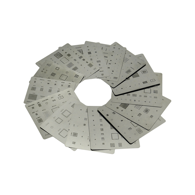 16pcs/lot High Quality Full Set apple Mobile BGA Reballing Stencil Dedicate Kit for iPhone 4 4s 5 5s 5c 5mini 6 6+ 6S 6s+ Etc