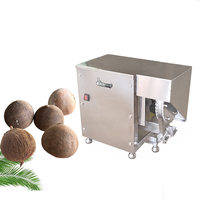 Commerciële kokosnootschil-schil- en -snijmachine, hoge productiviteit, 750W, 220V