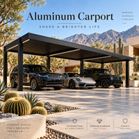 Abri de voiture commercial en aluminium, pergola de garage, abri de stationnement multi-voitures sur mesure, auvent extérieur pour véhicules, fournisseur d'usine, vente en gros
