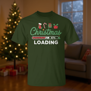 Camiseta navideña con diseño de barra de progreso navideña 67 - Product Image 3