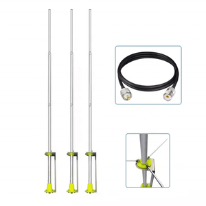 Antena Coaxial de 27MHz con Base de Aleación de Aluminio, Cable RF LMR200 de 20m y Conector SO239 a PL259, Polarización Vertical - Product Image 1