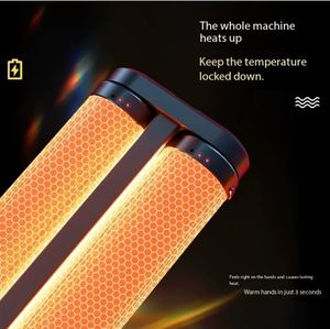 Nouveau chauffe-mains magnétique à double fonction, rechargeable par USB, chaleur pratique deux-en-un, chauffage rotatif anti-stress - Product Image 4