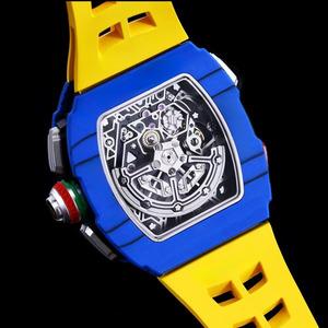 Montre sport pour homme de luxe de haute qualité, chronographe ajouré, tachymètre multifonctionnel, saphir, fibre de carbone TPT - Product Image 2