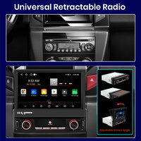 Junsun Écran tactile rétractable de 7 pouces Android 1 Din Autoradio Carplay Multimédia Vidéo Lecteur MP5 Universel Audio de Voiture Sans DVD