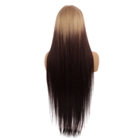 Orientfashion - Frontal Sintético Liso de Alta Calidad, Semiplumado, con Encaje Frontal, Precio Económico al por Mayor
