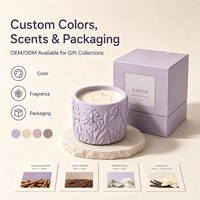 AIKUN Bougie parfumée en cire de soja et céramique, design exclusif, pour la décoration intérieure, commande en gros, emballage personnalisé