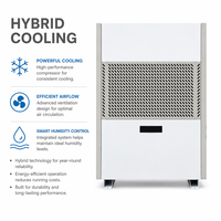 Enfriador de Agua Industrial Híbrido con Enfriamiento por Aire, COP 4.6, Certificación CE, ISO, UL, Ahorro de Energía para Fábricas y Talleres