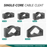 Taquet de câble en forme de trèfle 90mm 118mm Clip de serrage de câble en nylon à trois conducteurs Fixation durable Support PA66 Taquet de câble électrique