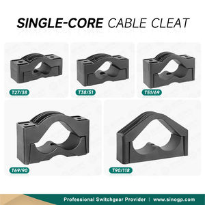Taquet de câble en forme de trèfle 90mm 118mm Clip de serrage de câble en nylon à trois conducteurs Fixation durable Support PA66 Taquet de câble électrique - Product Image 3