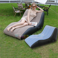 Canapé Gonflable Portable avec Position Profonde – Fauteuil ou Lit d'Appoint en PVC