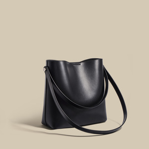 Bolso de Mano de Cuero Genuino de Lujo con Logotipo Personalizado, Bolso Tote Casual de Moda para Mujer, con Dos Correas y Gran Capacidad - Product Image 2