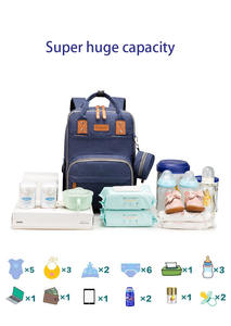 大容量防水おむつバッグバックパック多機能トラベルバックパックマタニティベビーチェンジングバッグ - Product Image 5