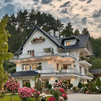 Villa légère préfabriquée de luxe à faible coût en acier, bureau polyvalent ou plan de maison résidentielle Conception personnalisée