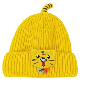 Autunno e inverno nuovo cartone animato tigre lavorato a maglia cappello caldo e orecchio di protezione per i viaggi