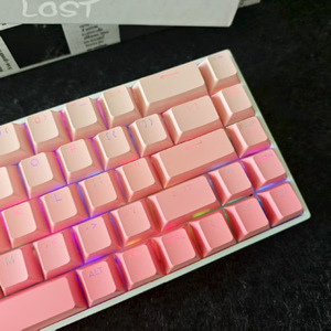 Capuchons de touches PBT, 133 touches, ensemble complet, profil Cherry rose dégradé, pour clavier mécanique universel, disposition anglaise - Product Image 4