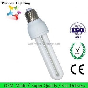 Bombilla CFL de Ahorro de Energía en Forma de U de 2U y 15W, B22, Material de Vidrio, Lámpara Ahorradora de Energía - Product Image 3