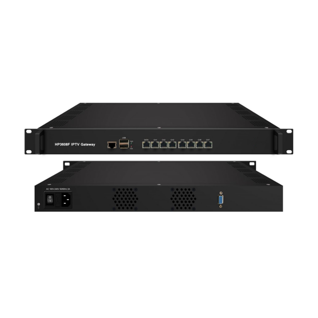 Hotel IPTV Solution RTMP HTTP UDP HLS IP Digital TV Broadcasting Converter IP Gateway