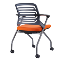 Tendance 2026 : Chaise de formation mobile Agile Mesh avec roulettes, sièges empilables peu encombrants avec roulettes pour le travail collaboratif