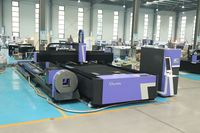 Machine de découpe laser à fibre CNC 3 axes haute précision 3015 pour tôles et tubes, avec contrôle Cypcut pour l'acier inoxydable, compatible AI/PLT