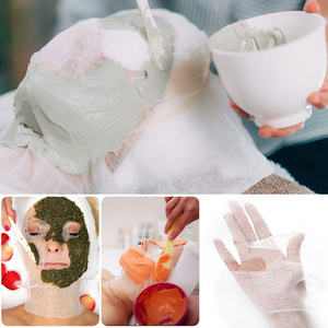 Masker Wajah kasa katun murni ultra-tipis, masker kosmetik Salon kasa kecantikan DIY sangat menyerap air 2023 detik - Product Image 2