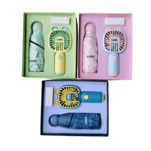 Set de Regalo al por Mayor para Niñas, 2 Piezas: Abanico y Mini Paraguas, Regalo de Cumpleaños para Mujer, Ideal para Promoción - Product Image 3