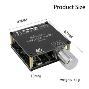 Module amplificateur de puissance numérique stéréo BT XY-C15H 20W, double canal, réglage progressif à 360 degrés - Product Image 6