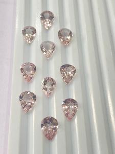 Hecho a mano a granel personalizado Rosa morganita piedras preciosas IGI certificado Oval pera corte Cristal de alta calidad para collares personalizados - Product Image 3