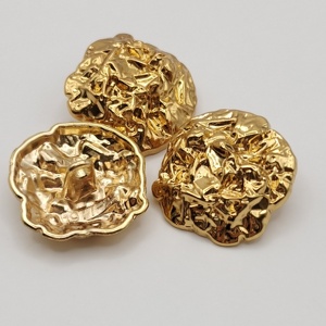 17/20/25/35/45mm thời trang kim loại trang trí nút lớn vàng bất thường nút kim loại sang trọng - Product Image 5